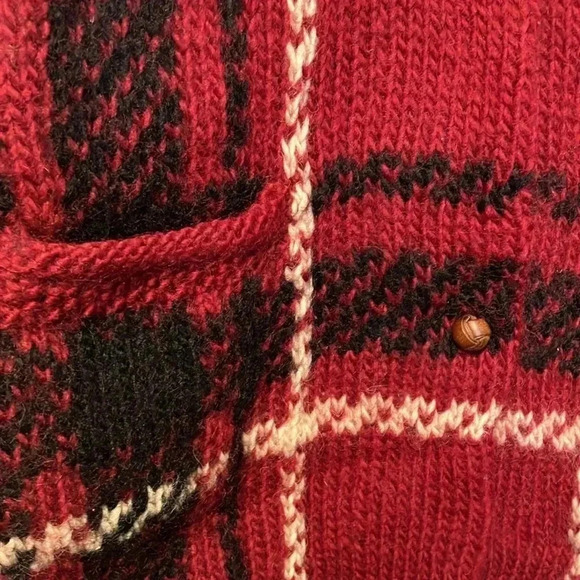 Eddie Bauer vintage plaid  100% wool sweater vest - Picture 5 of 6